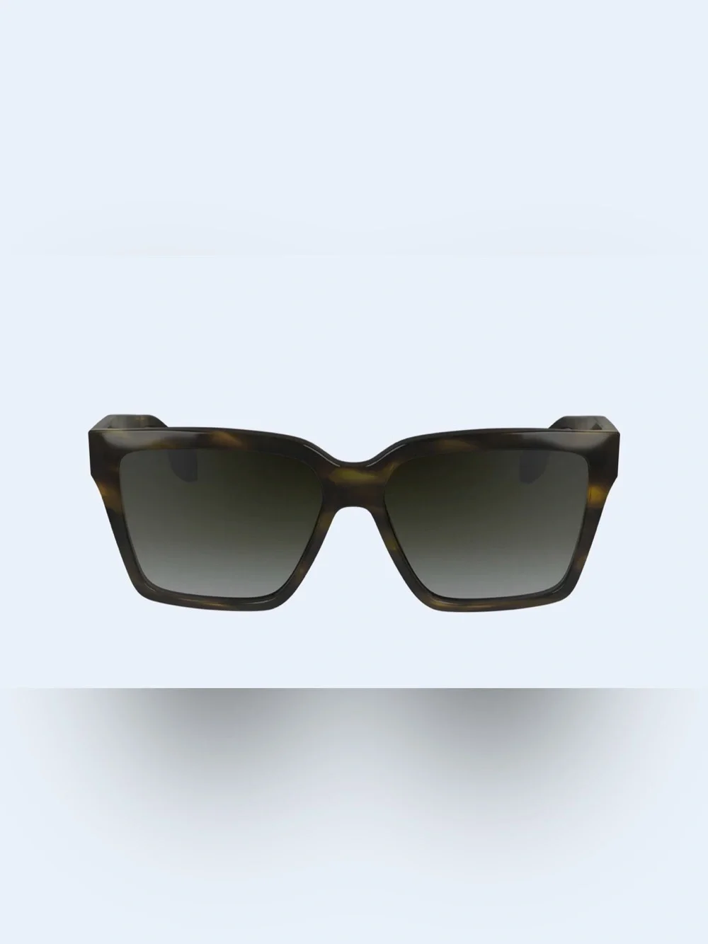 Victoria Beckham VB672S women’s  Sunglasses Square Tortoise Striped Khaki Havana